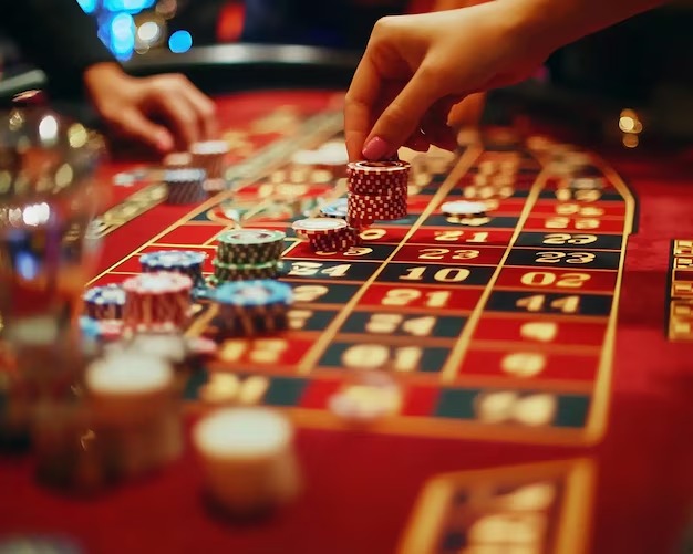 Live dealer studio with transparent dice cage for Lucky Twins
